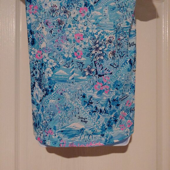 Lilly Pulitzer Etta V-Neck Love North Carolina Coastal Resort Logo Beach - Picture 9 of 12